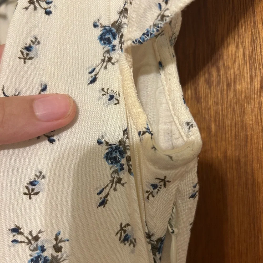 Floral Cream Dress-Vintage Ralph Lauren - Picture 2 of 6